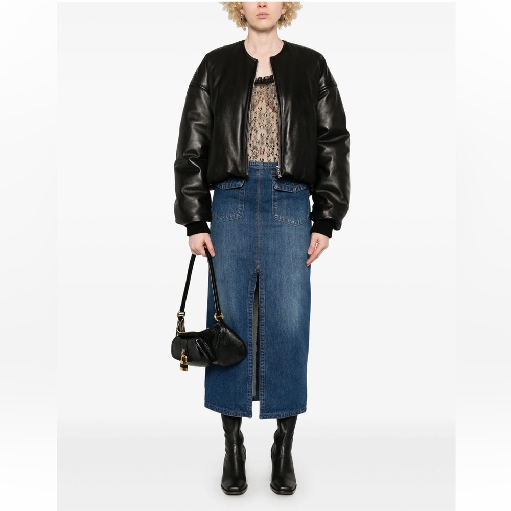Chloe Denim Midi Skirt Night blue - Picture 3 of 13
